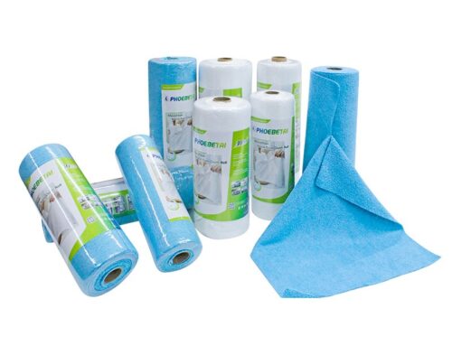 Hand-Torn Tear Away Microfiber Cleaning Fabric Roll